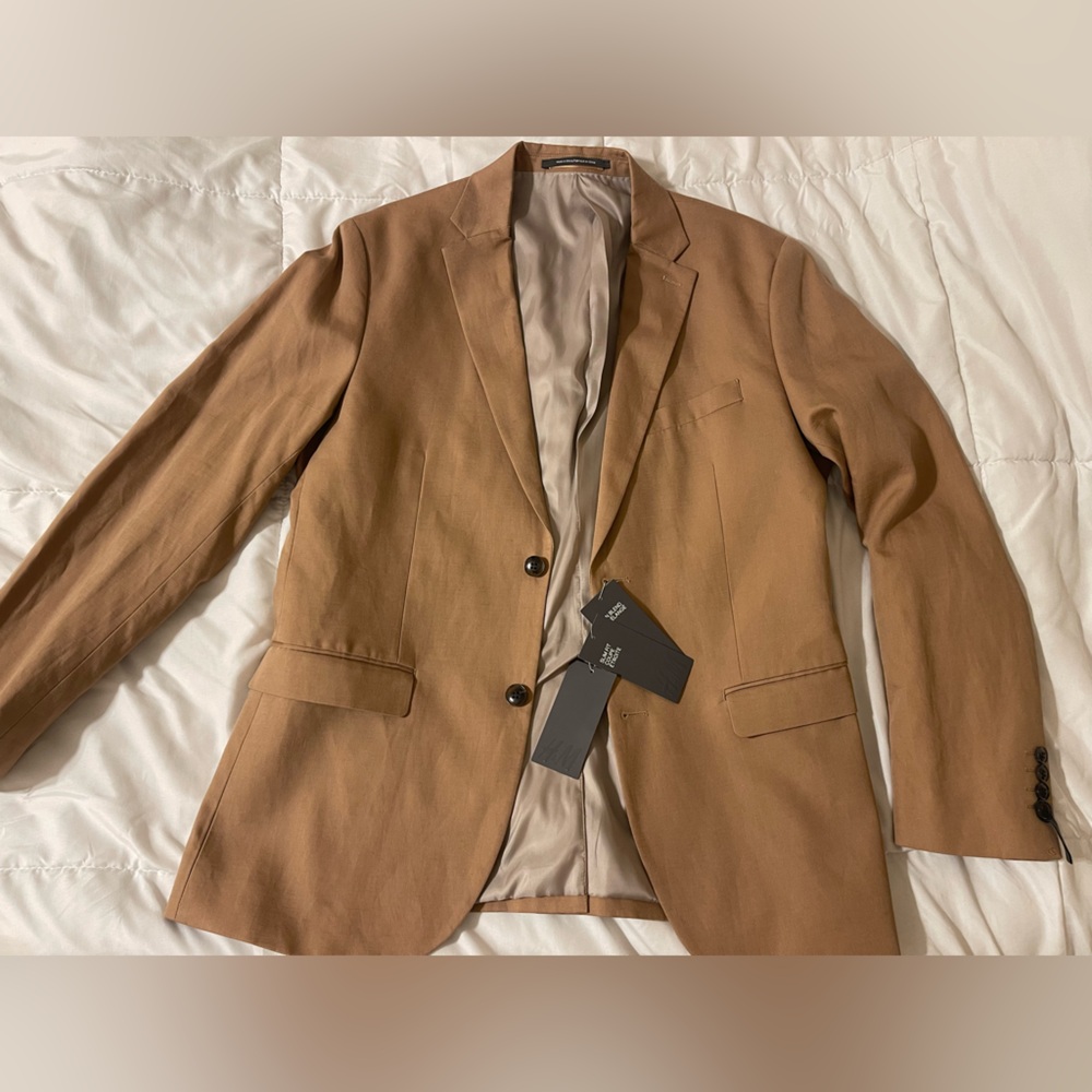 H&M Camel Blazer with Buttons